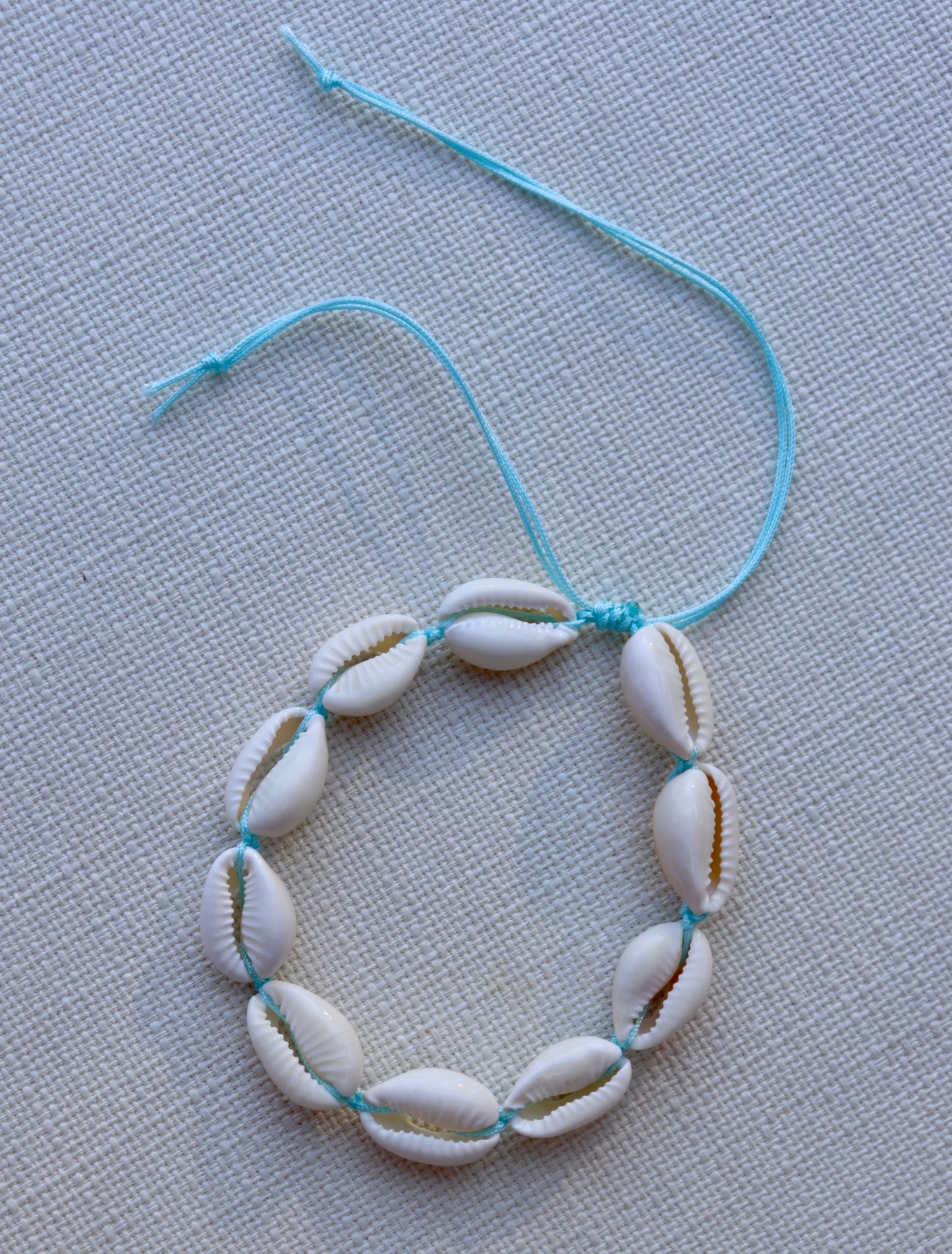 Blue Cowrie anklet/bracelet