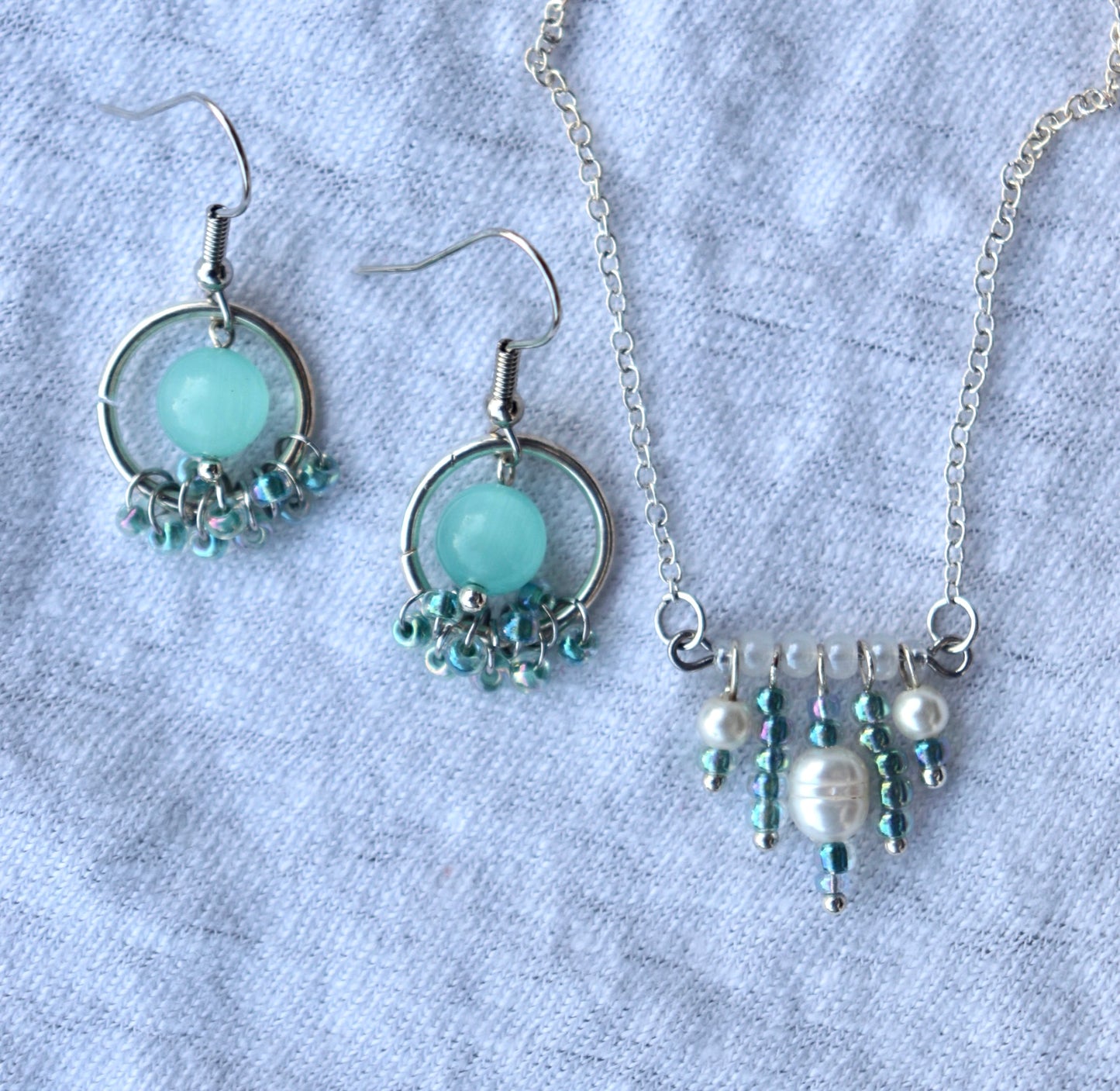 Sea foam earrings