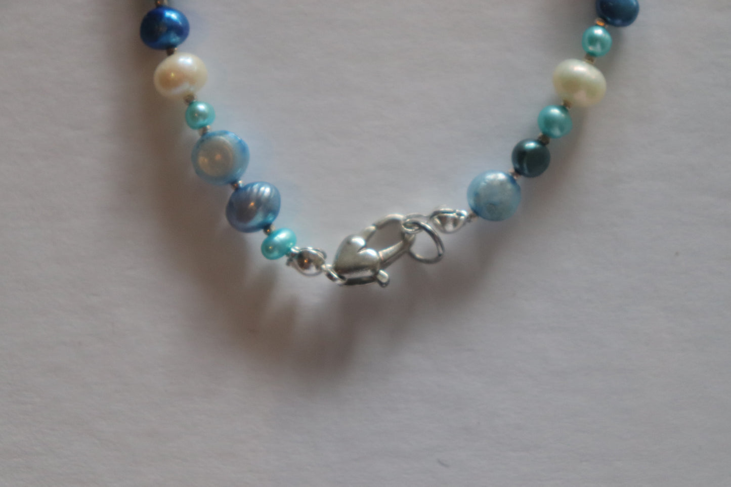 Blue pearl bracelet