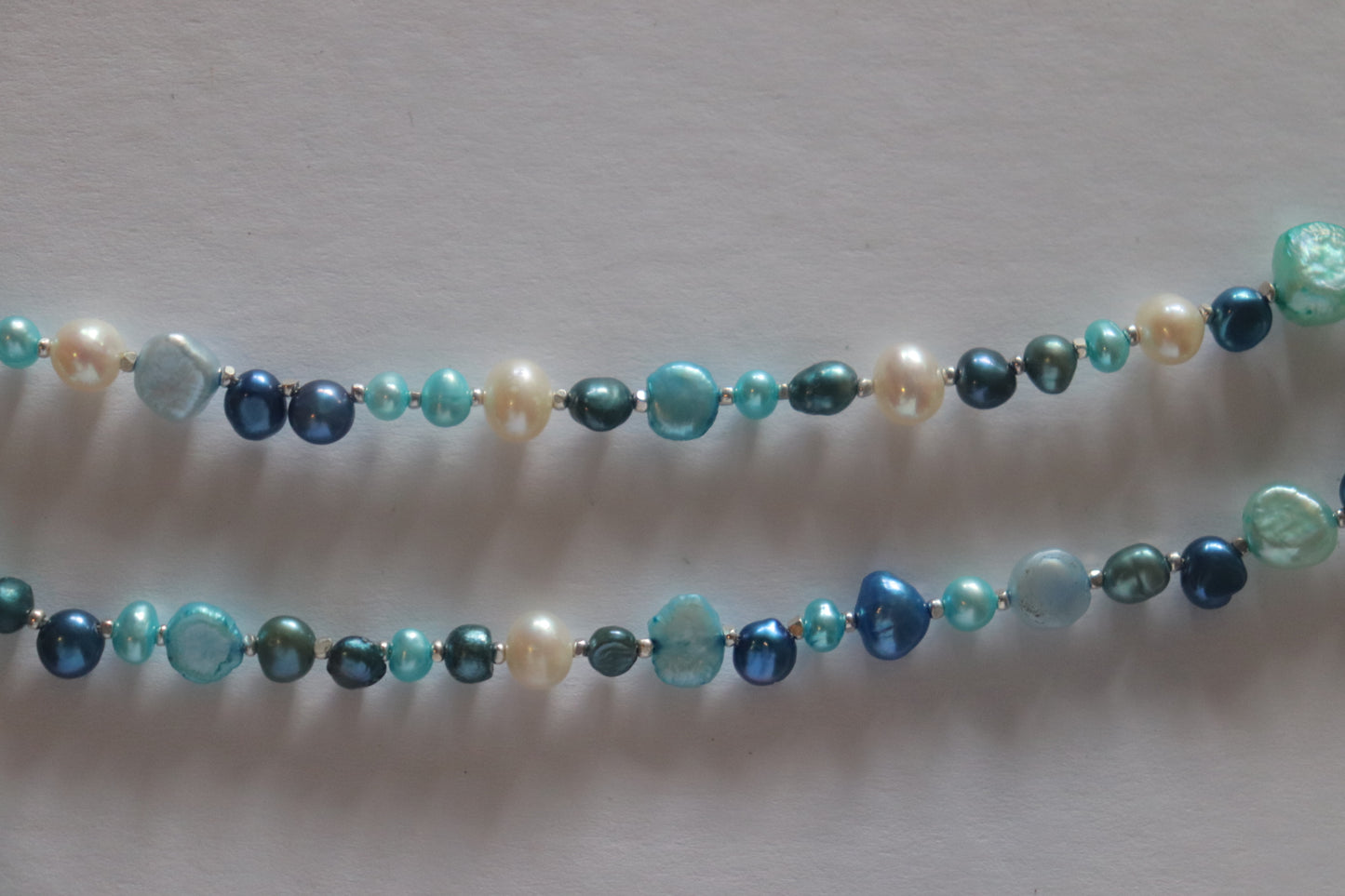 Blue pearl bracelet